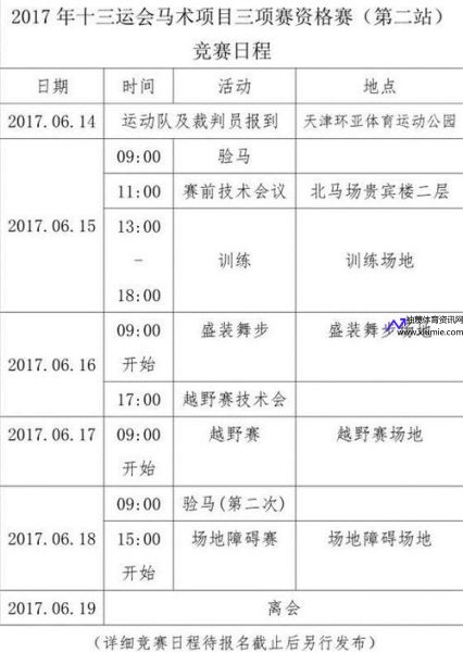 全运会比赛日程(全运会赛事日程)