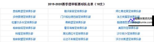 德甲球队名单(德甲球队名单公布)